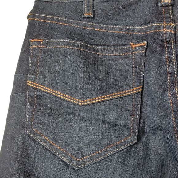 Ariat Real Jeans High Rise Ophelia Flare Fray Hem Size 28x32 - Picture 10 of 15
